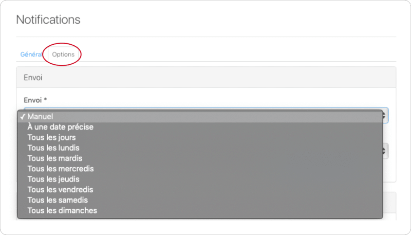Notification-option